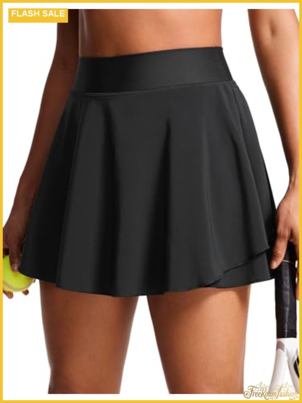 Ruffle Tennis Skirt with Built-in Shorts High Waist Athletic Skort